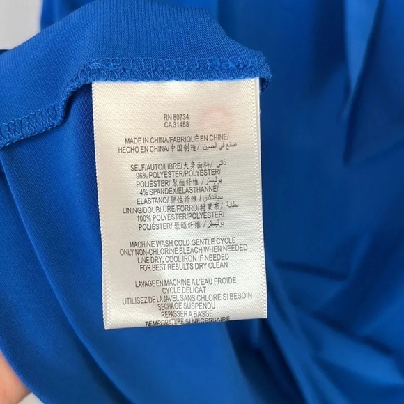 Max And Cleo Blue Women’s 3/4 Sleeve Dress Size M - Picture 6 of 7